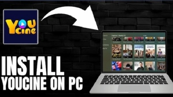 YouCine for PC running on BlueStacks emulator